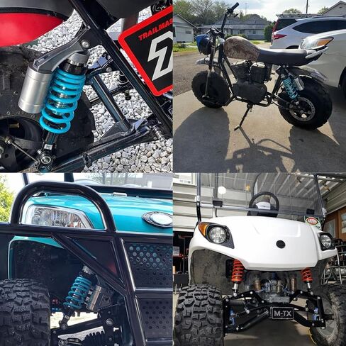 2pcs 11 بوصة 280 مم امتصاصات الصدمات النارية العالمية للدراجة الخلفية التوافق مع Honda CB Yamaha Gokart (الأزرق). in Saudi Arabia
