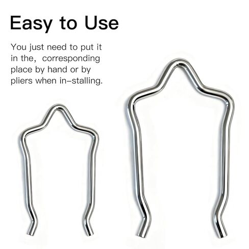 Shower Retainer Clip, Stainless Steel Retainer Clip Compatible with Moen 96914 Valve Core Replacement Parts for Moen One Handle Tub Shower Valves, Compatible with Faucet Value(10pcs) in Saudi Arabia