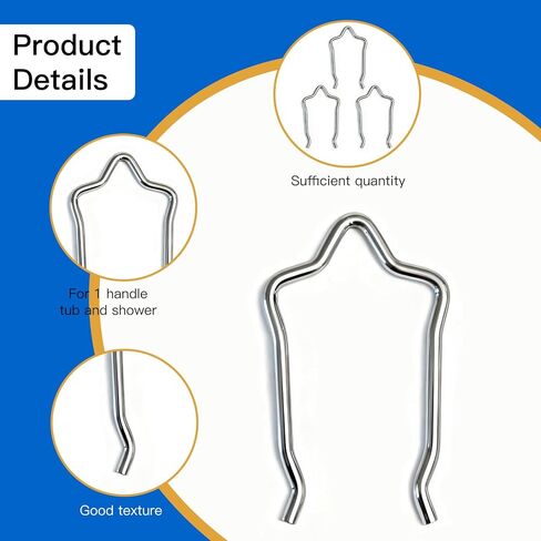 Shower Retainer Clip, Stainless Steel Retainer Clip Compatible with Moen 96914 Valve Core Replacement Parts for Moen One Handle Tub Shower Valves, Compatible with Faucet Value(10pcs) in Saudi Arabia