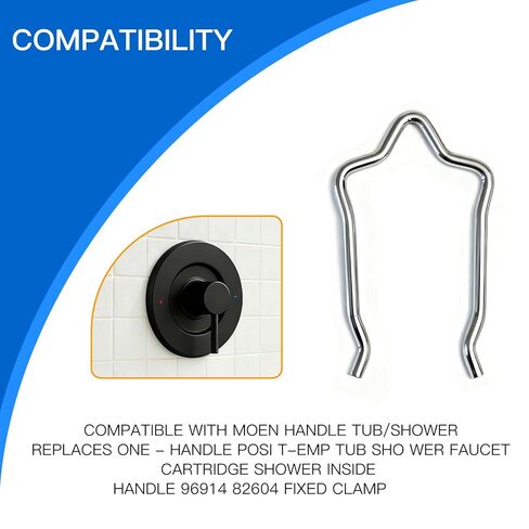 Shower Retainer Clip, Stainless Steel Retainer Clip Compatible with Moen 96914 Valve Core Replacement Parts for Moen One Handle Tub Shower Valves, Compatible with Faucet Value(10pcs) in Saudi Arabia