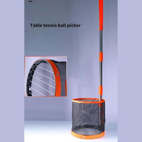 Table Tennis Picker Pick Collector Large Capacity Bucket Adjustable Ping Pong Ball Picker Collector in Kuwait