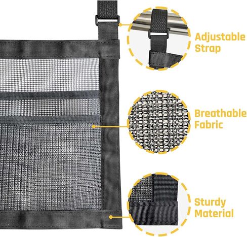 حامل مجداف بينج بونج، مضرب بينج بونج تحت الطاولة ومنظم رف الكرة، حقيبة شبكية معلقة لتخزين ملحقات تنس الطاولة وتنظيمها in Kuwait