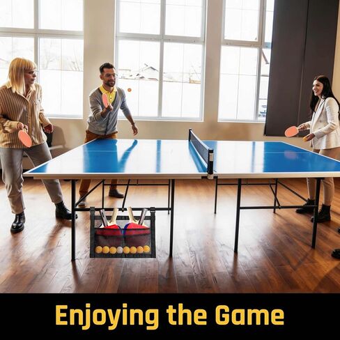 حامل مجداف بينج بونج، مضرب بينج بونج تحت الطاولة ومنظم رف الكرة، حقيبة شبكية معلقة لتخزين ملحقات تنس الطاولة وتنظيمها in Kuwait