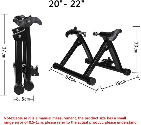 FHUILI Bicycle Turbo Trainer - Indoor Bike Trainer Stand - Stationary Exercise Trainer Stand - Fit 20-22" Mountain & Road Bicycle Support,A in Kuwait