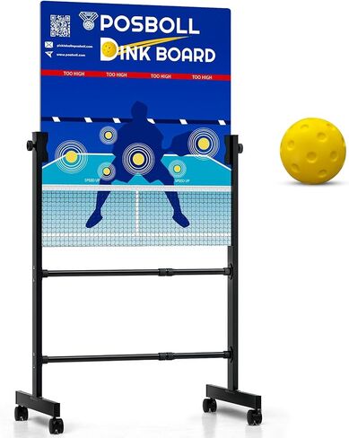 Pickleball Practice Board Pickleball Dink Rebounder with Stand,Pickleball Wall for Practice,Dink Board for Pickleball Training, Adjustable Pickleball Practice Rebounder Pad,Portable Dink Guru in Saudi Arabia