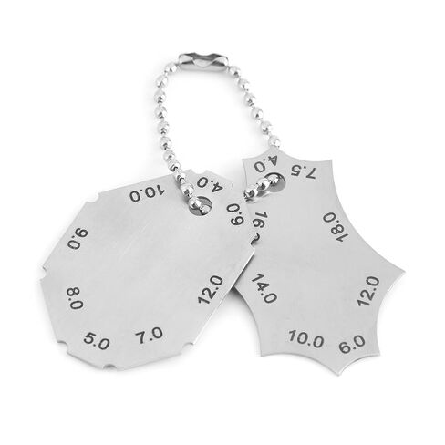 Fillet Weld Tee Joint Welding Gauge, Two Piece Measure Gauge, Wear and Scratch Resist, Portable Stainless Steel Ruler for Welding Work, Clear Reading, Easy to Carry and Use in Saudi Arabia