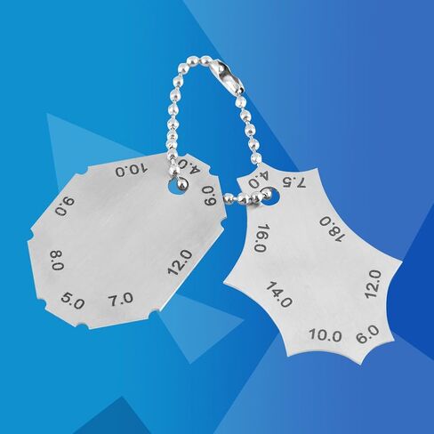 Fillet Weld Tee Joint Welding Gauge, Two Piece Measure Gauge, Wear and Scratch Resist, Portable Stainless Steel Ruler for Welding Work, Clear Reading, Easy to Carry and Use in Saudi Arabia