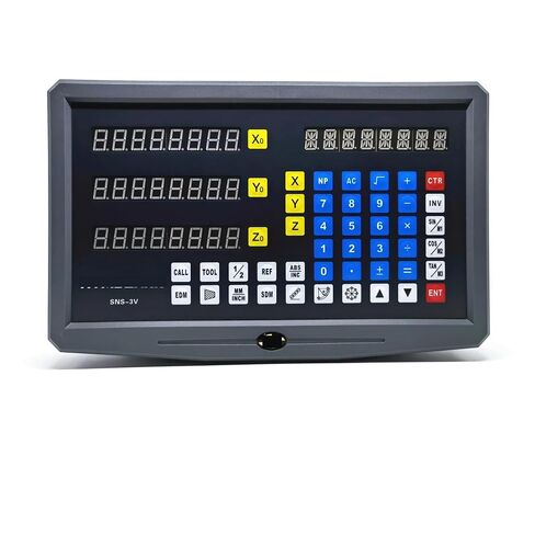 مجموعة القراءة الرقمية SNS-3V ذات 3 محاور DRO عالية الدقة مع 3 قطع بمقياس خطي 50 مم - 1000 مم مسطرة شبكية بصرية (SNS-3V (بدون موازين)) in Kuwait