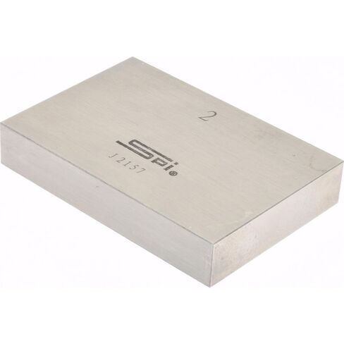 SPI Rectangle Steel Gage Block, 2 Inch, Grade 0, NIST Certified in Saudi Arabia