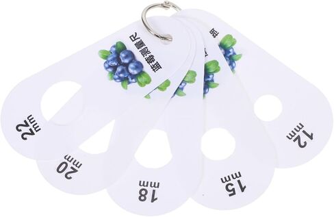 مقياس قياس قطر التوت 5 فتحات للتوت والكرز، أداة مسطرة فواكه دقيقة لاختيار الفاكهة المنزلية، فرجار متعدد الاستخدامات للتحجيم الطازج in Kuwait