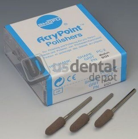 SHOFU - Acrypoint Polisher - Medium - Brown - PC2-12pk -(#0424) 106759 Us Dental Depot in Kuwait
