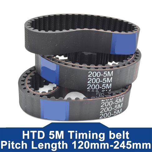 HTD 5M Timing Belt Lp=120 150 170 175 Width 9-30mm HTD5M Rubber 2Pcs(175-5M-(35 Teeth),5PCS_9MM) in Saudi Arabia