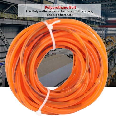High Performance Round Belt,Poly Urethane Belting, PU Transmission Belt Polyurethane Round Belt for Drive Transmission,Orange (3mm*10m) in Saudi Arabia