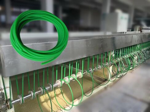 16.4 قدم 5 مللي متر OD PU ناقل الحركة حزام دائري عالي الأداء يوريتان سيور أخضر لمجفف آلة ربط الناقل in Kuwait