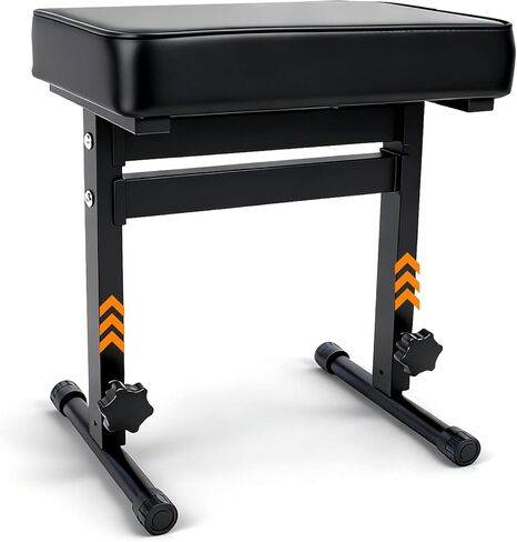 Firstar Adjustable Piano Bench 18.11" to 22.83", Foldable Piano Stool with PVC Leather, Portable Keyboard Bench with Padded Cushion for Musicians Piano Stool Chair (Capacity: 260 lb) in Saudi Arabia