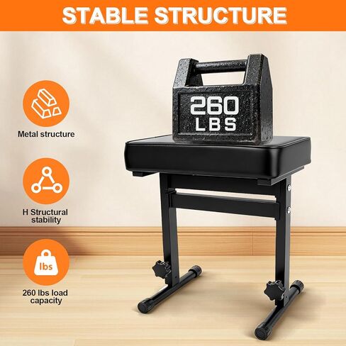 Firstar Adjustable Piano Bench 18.11" to 22.83", Foldable Piano Stool with PVC Leather, Portable Keyboard Bench with Padded Cushion for Musicians Piano Stool Chair (Capacity: 260 lb) in Saudi Arabia