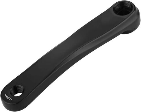 Crank Arm, Universal 170mm Aluminum Alloy Lightweight Left Single Chain Crank Arm Replacement Accessory(Hole-Black) in Saudi Arabia