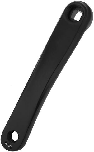 Crank Arm, Universal 170mm Aluminum Alloy Lightweight Left Single Chain Crank Arm Replacement Accessory(Hole-Black) in Saudi Arabia