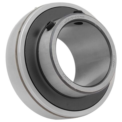 UC213-65 - Insert Bearing - 2.559 in Bore - 4.724 in Outer Diameter - 2.563 in Width - 0.906 in Outer Ring Width - Set Screw Locking, Contact Seals, Relubricable in Saudi Arabia