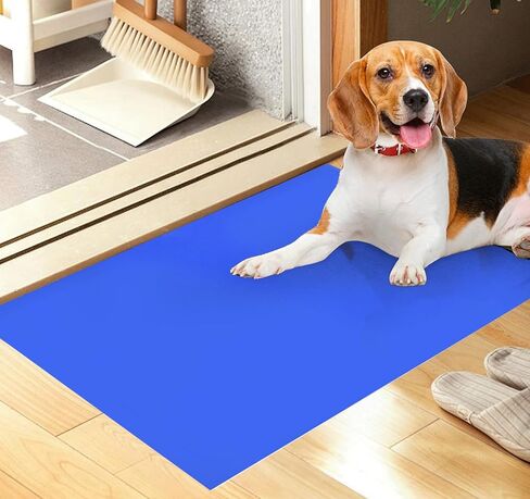 حصائر لاصقة، مقاس 60.96 سم × 91.44 سم، 300 ورقة حصيرة لاصقة لاصقة لزجة حصير لغرف البناء النظيفة لمختبر المنزل في المصنع (أزرق) in Kuwait