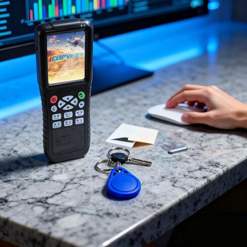 X100 RFID Reader Writer (RFID Copier Multi-Frequency Smart Card Reader ID IC Elevator Card RFID Writer for Access Control System with 125khz T5577 Key Fobs/Cards and 13.56mhz IC Key Tags) in Kuwait