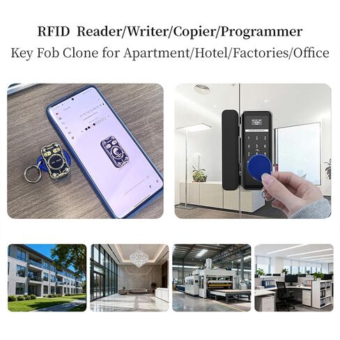 RFID Reader Writer (Full Function RFID Emulator RFID Writer Copier Smart Card Duplicator Multiple ID IC Cards Replacement Convenient RFID Key Fob Solution for Access Control Systems) in Kuwait