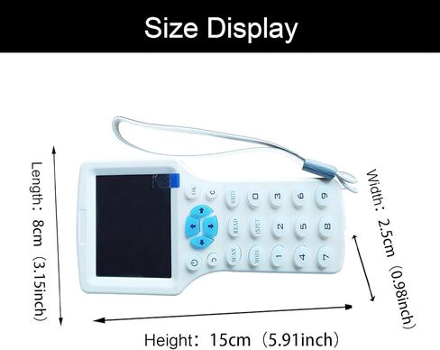 English Voice 10 Muti-Frequency RFID Copier Reader Writer Duplicator for ID/IC/Proximity Card, with 5PCS T5577/UID Changeable Key/Card in Kuwait