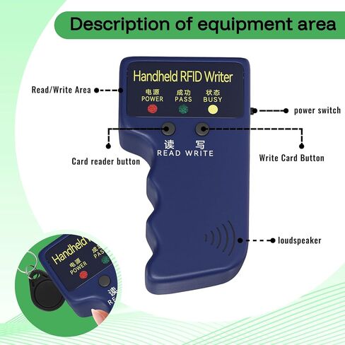 ناسخة معرف محمولة 125 كيلو هرتز قارئ رفيد الكاتب الناسخات ناسخات رفيد المحمولة المستخدمة ل T5577 أو EM4305 + 10 قطعة فارغة T5577 Keyfobs in Kuwait