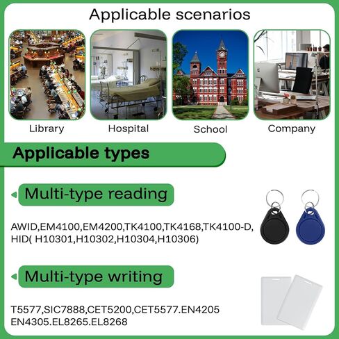 ناسخة معرف محمولة 125 كيلو هرتز قارئ رفيد الكاتب الناسخات ناسخات رفيد المحمولة المستخدمة ل T5577 أو EM4305 + 10 قطعة فارغة T5577 Keyfobs in Kuwait