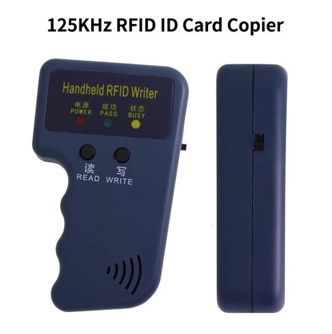 Handheld RFID Reader Writer 125kHz, ID Card Reader Writer Device for T5577 & EM4305 Chip with 5 T5577 Key Fobs + 5 writable Cards, for Access Control, Parking Cards, Hotel Keys (Battery Not Included) in Kuwait