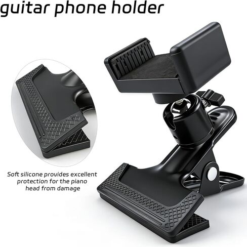 Adjustable Cell Phone Stand for Desk Guitar Accessories, Bed Phone Holder for Recording in Saudi Arabia