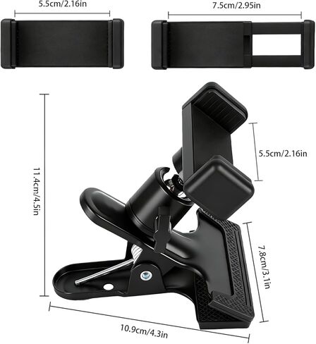 Adjustable Cell Phone Stand for Desk Guitar Accessories, Bed Phone Holder for Recording in Saudi Arabia