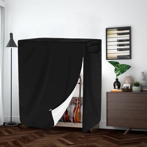 Guitar Stand Cover Multi Guitar Dust Cover Acoustic Guitar Stand Storage Cover with Zipper and Handle for Home Studio Stage (Cover Only) (47" Lx19 Wx43 H) in Kuwait