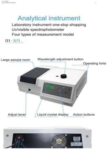 Visible Spectrophotometer, benchtop Digital Display UV-Visible Spectrophotometer in Saudi Arabia
