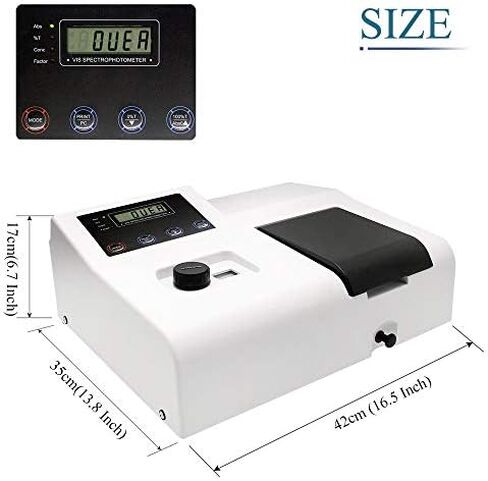مقياس الطيف الضوئي المرئي 721 مقياس الطيف الضوئي محلل ضوء المختبر الطول الموجي: 350-1020 نانومتر طيفي in Saudi Arabia