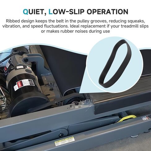جزء استبدال حزام محرك جهاز المشي 1000109551 متوافق مع Horizon T101، Advance 400 TM75/TM75C/PTM110، Elite 3.2T TM145 in Kuwait