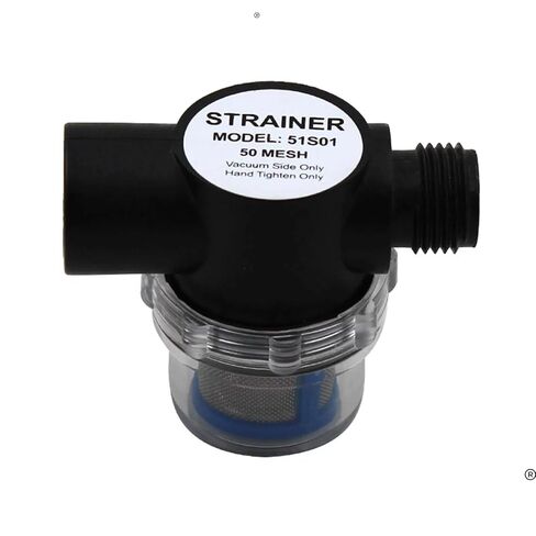 SEAFLO Water Pump Inline Strainer Filter (51S01) - 1/2" NPSM Inlet/Outlet - RV Replacement- Compatible, Shurflo, and WFCO Pumps (10-Pack) in Kuwait