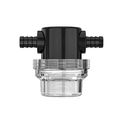 RLECS Black Water Pump Filter 3/8 Inch Hose Barb Inline Strainer Suitable for Sprayers High Pressure Cleaner Ship in Kuwait