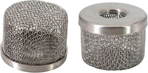 (2pcs) 181073 181-073 Inlet Strainer Screen Filters with 1/2" NPT Thread Stainless Steel for Airless Paint Sprayer 455 495 St Ultra 500 Ultra Max 695 Suction Hose Double Screen in Kuwait