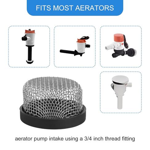 Stainless Steel Mesh Strainer - 3/4 Inch-14 Thread, Aerator Screen Filter Compatible with Drain Lines, Garden Hose Sprayers & Industrial Plumbing Inline Applications (2) in Saudi Arabia