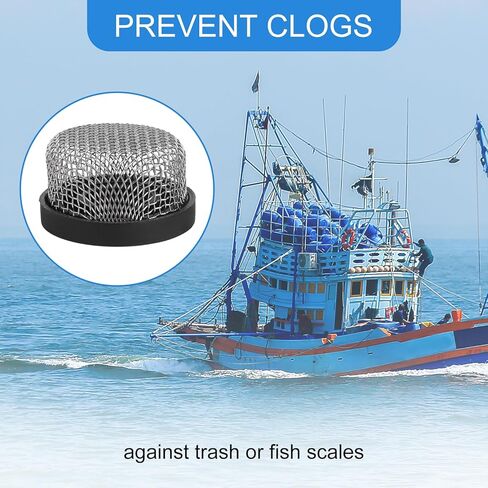 Stainless Steel Mesh Strainer - 3/4 Inch-14 Thread, Aerator Screen Filter Compatible with Drain Lines, Garden Hose Sprayers & Industrial Plumbing Inline Applications (2) in Saudi Arabia