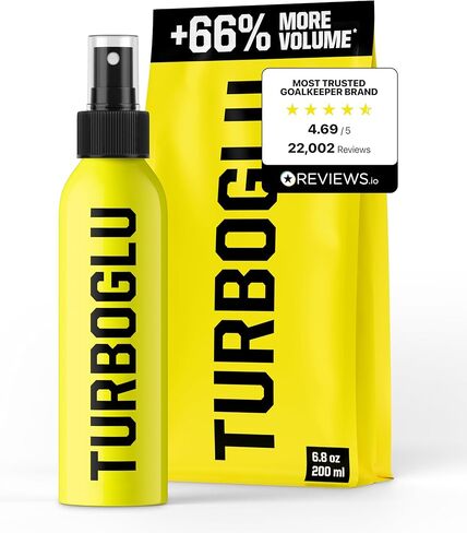 T1TAN Goalie Glove Spray for Soccer – TURBOCLEAN & AQUAGLU, 200 ml (6.76 fl oz), Goalkeeper Glove Sprays, Extra Grip for All Weather Conditions in Kuwait