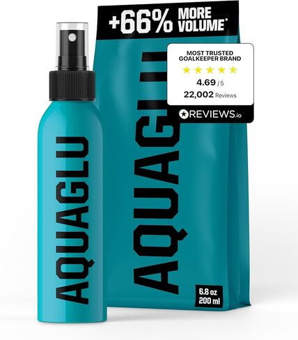 T1TAN Goalie Glove Spray لكرة القدم - TURBOCLEAN وAQUAGLU، 200 مل (6.76 أونصة سائلة)، بخاخات قفاز حارس المرمى، قبضة إضافية لجميع الظروف الجوية in Kuwait