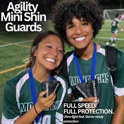 Agility Mini Shin Guards – Ultra-Light Soccer Shin Pads for Speed Players | Low-Profile Protection for Youth, Teens & Adults | CPSIA Certified in Saudi Arabia
