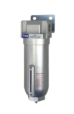 1" NPT Industrial Particulate Filter, Removes Water, Moisture, Debris from Compressed Air Lines, 11oz Bowl (225 PSI Max) in Kuwait