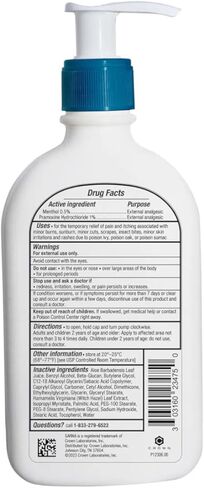 لوشن سارنا كالم + كول المضاد للحكة 7.5 أونصة سائلة. أوز. للبشرة الجافة، ولدغات الحشرات، وحروق الشمس، واللبلاب السام/البلوط/السماق، 7.5 أونصة سائلة (عبوة من قطعة واحدة) in Kuwait