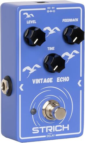 STRICH Chorus Guitar Pedal, Tutti Love Analog Chorus Effect Classic Warm, True Bypass for Electric Guitar, White and Blue, MELODY HALO, White and Blue in Saudi Arabia