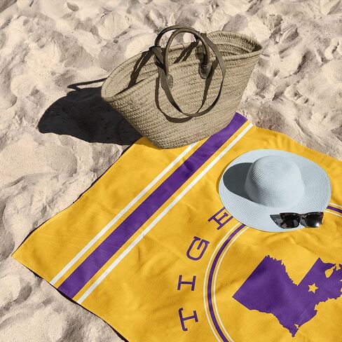منشفة الشاطئ Northwest LSU Tigers NCAA Homebreak للشاطئ، عبوتين مقاس 30 × 60 بوصة in Kuwait