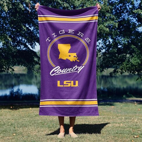 منشفة الشاطئ Northwest LSU Tigers NCAA Homebreak للشاطئ، عبوتين مقاس 30 × 60 بوصة in Kuwait