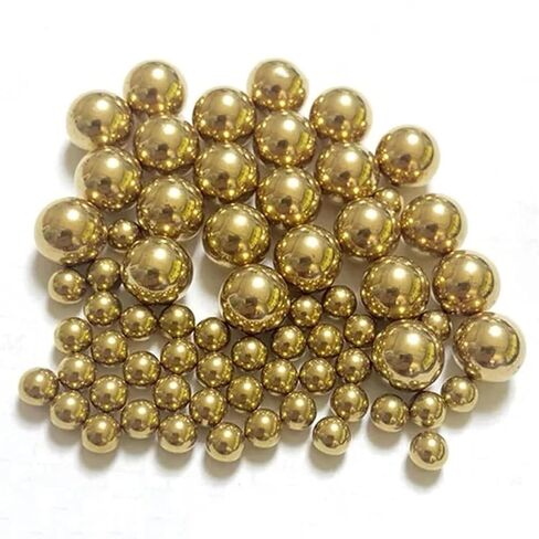 H62 Precision Brass Balls, Anti-Corrosion, Solid Brass Balls 4/5/6/7/8/9/10/11/12/13/14/15mm (12mm 500g) in Saudi Arabia